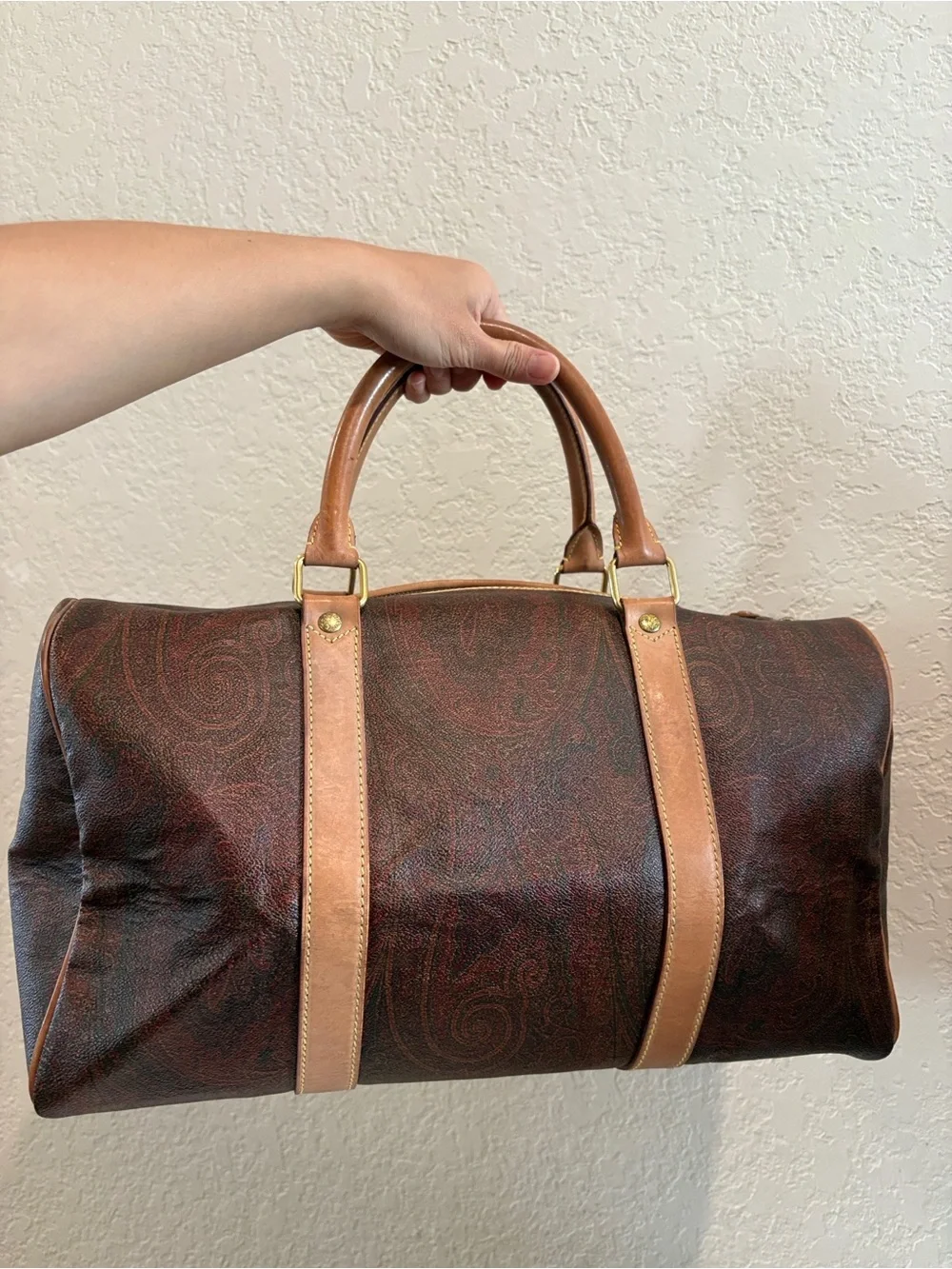 Etro Milano Paisley Duffle
Brown Leather Travel
Weekender Bag - Picture 16 of 16